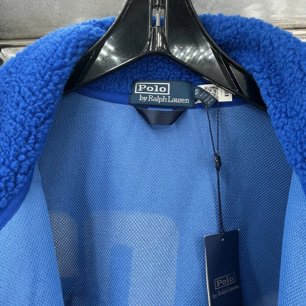Polo Ralph Lauren Holi Sun Valley Fleece Jacket Mens XXL Blue Ski Graphic New